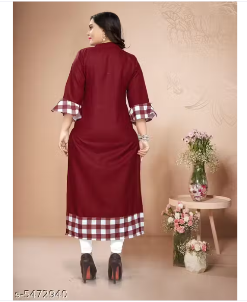 Womens Printed Cotton Kurti