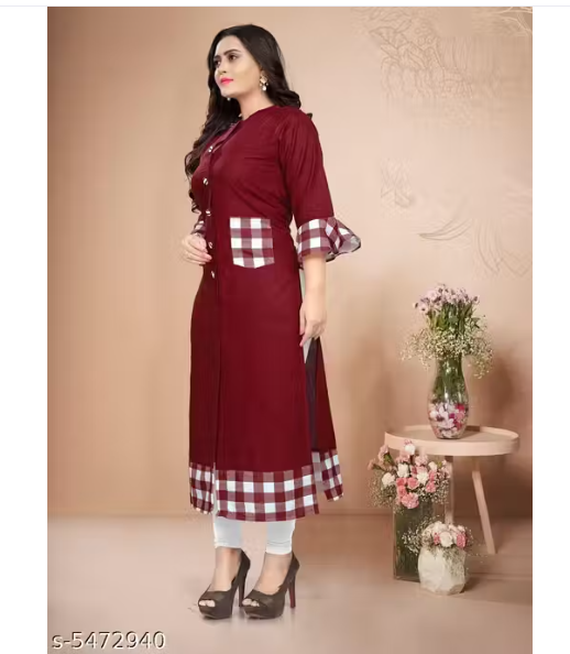 Womens Printed Cotton Kurti