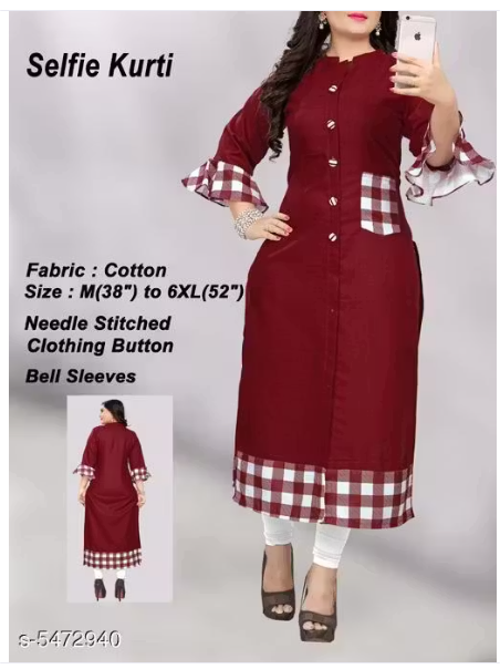 Womens Printed Cotton Kurti