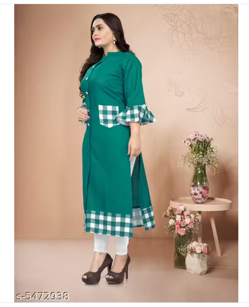 Womens Printed Cotton Kurti