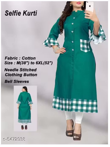 Womens Printed Cotton Kurti