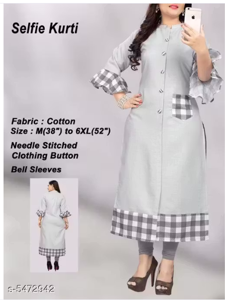 Womens Printed Cotton Kurti